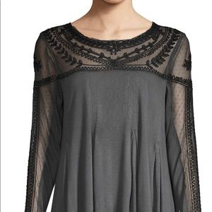 Free People Botanical Lace long sleeve top